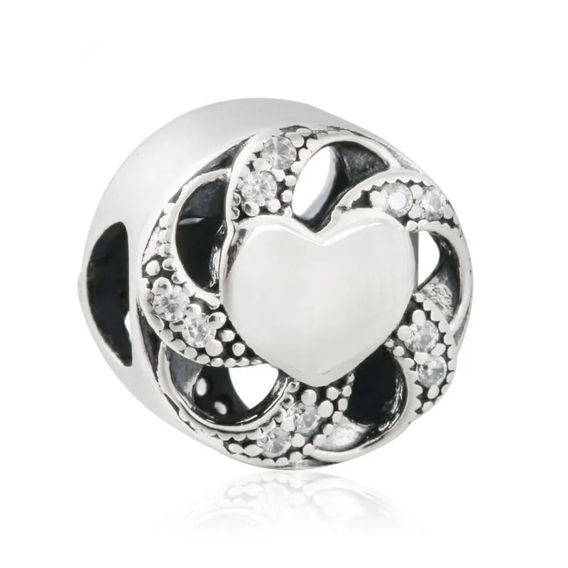 Ribbon open heart necklace pandora Ribbon open heart necklace pandora