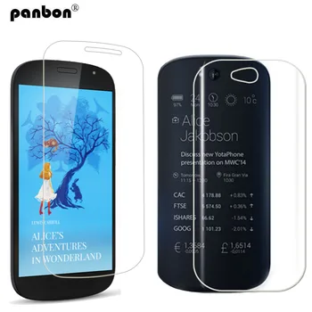 

Protective glass on yotaphone 2 tempered glass screen protector & Back HD clear nano soft film for Yota phone 2