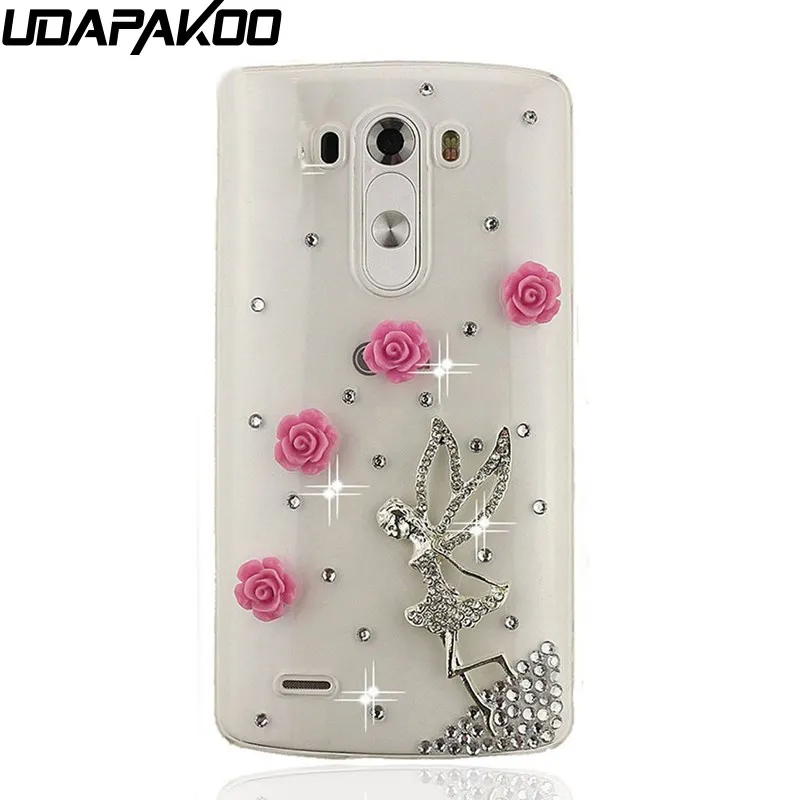 Роскошный 3d чехол Udapakoo для LG K7/k8 2017/Nexus 5X/G6/G7/V10/K8/X power 2 модные блестящие стразы