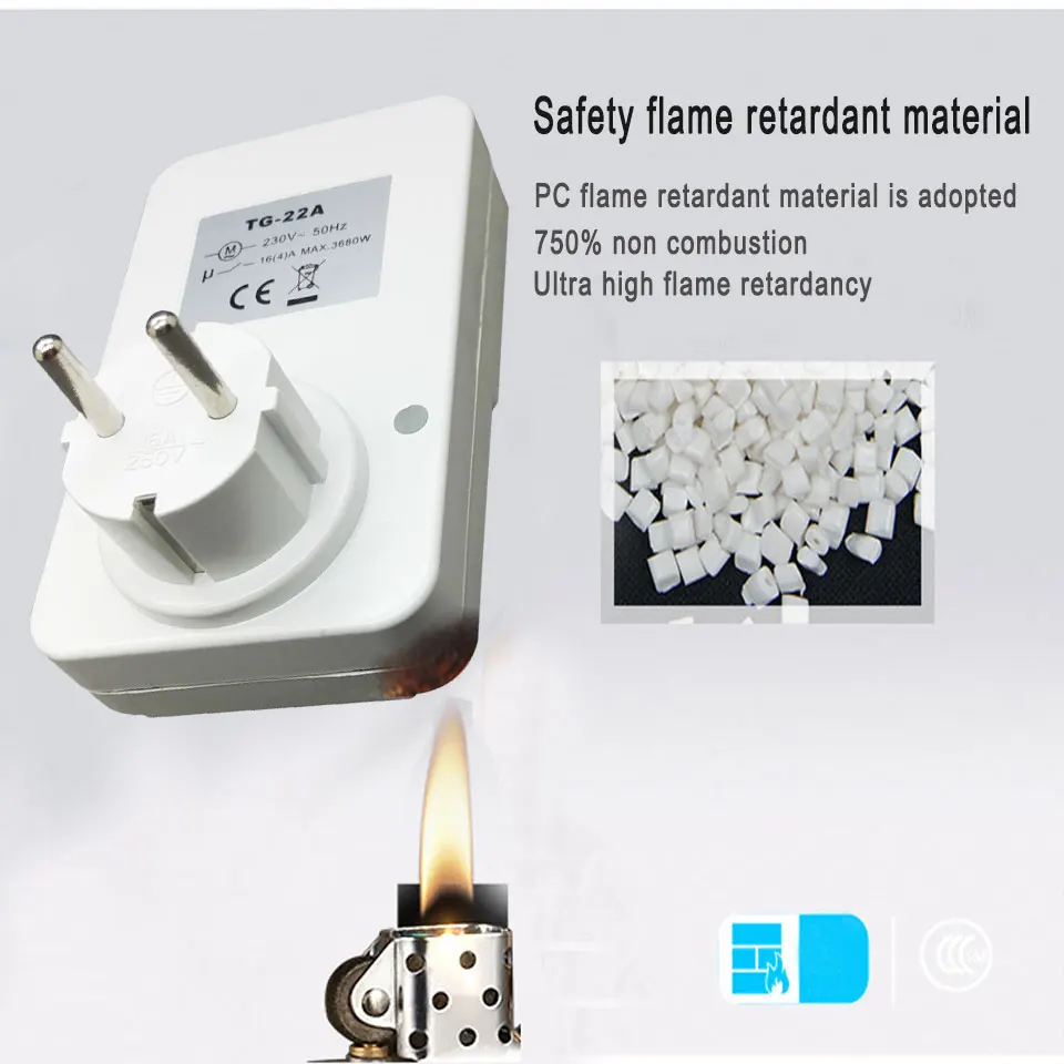 Розетка электрическая программируемая 24 часа 16 А 230 В|timer socket|plug outletpower plug |