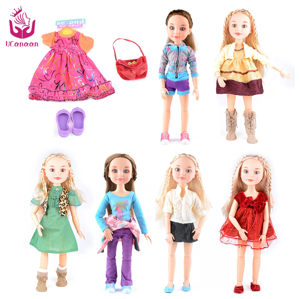 

UCanaan Russia Princess Girl Doll 14-Joint Body Realistic Real bjd Dolls Reborn baby Girl Toys for Girls 18"/45cm