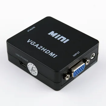 

MINI VGA Input to HDMI Output Converter Adapter VGA2HDMI Video Adapter