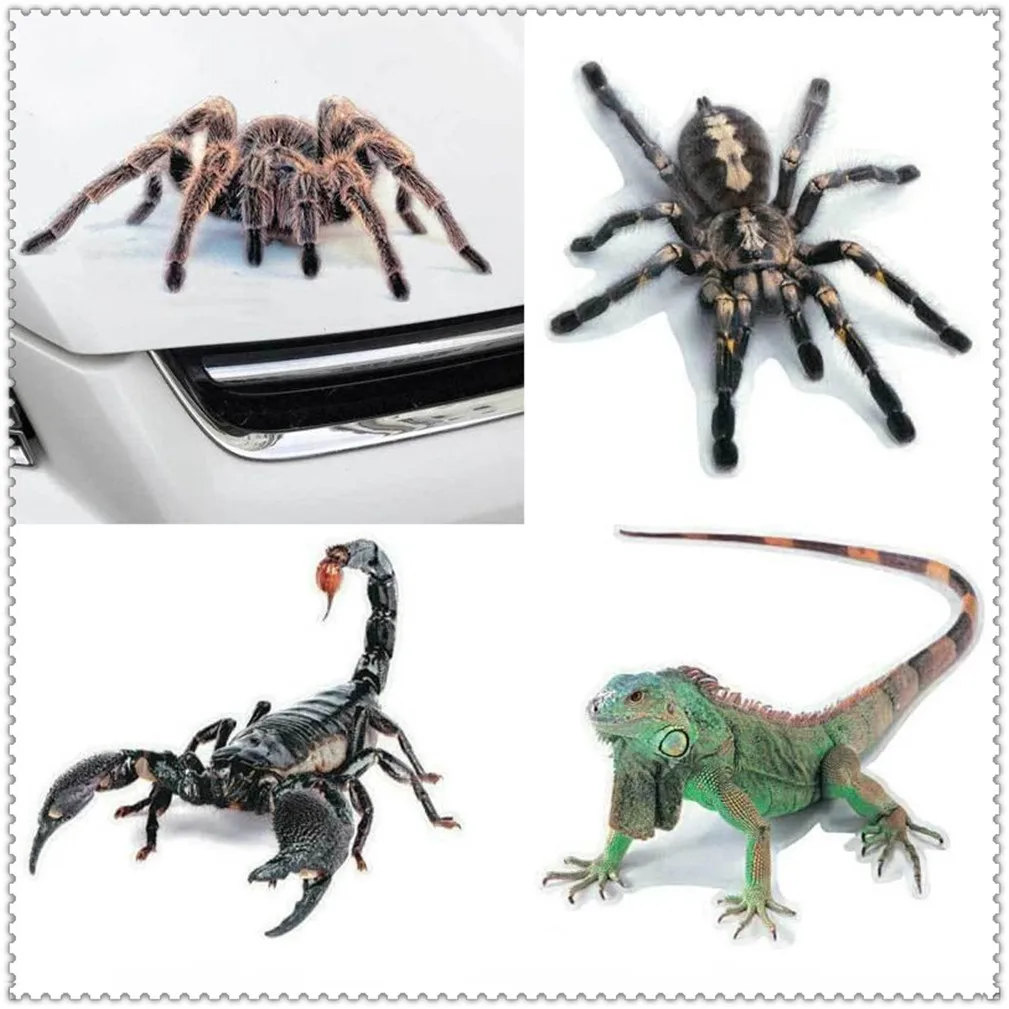

3D Car Sticker Animals Spider Gecko Scorpions Vinyl Decal for Lexus LF-Gh SC IS250C HS SC430 LS600h LS460 LF-Ch LS LF-1 LC CT NX