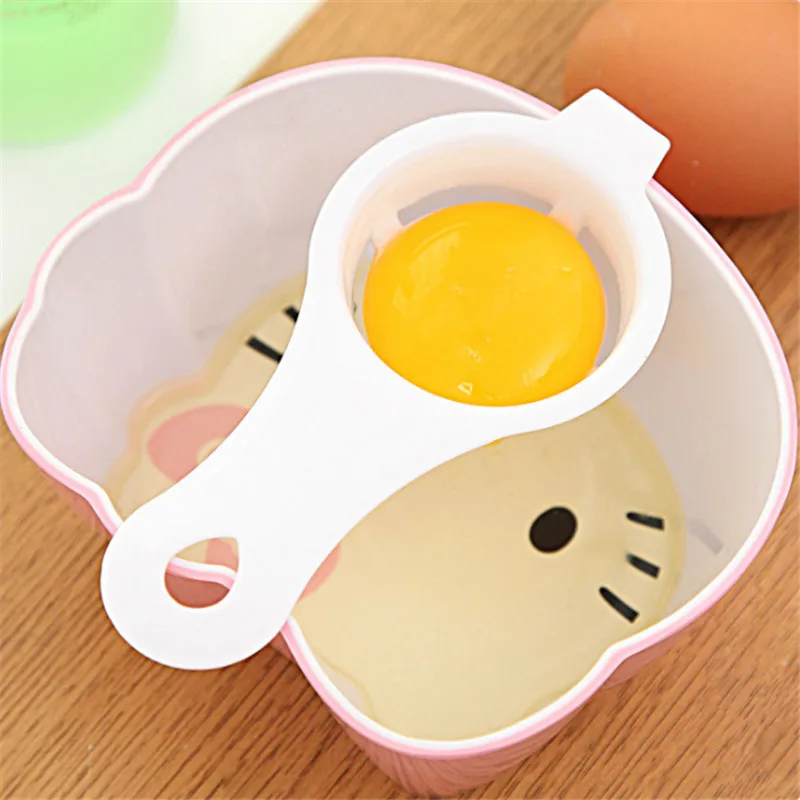 Plastic Mini Egg Yolk White Separator Holder Egg Divider Sieve Kitchen Eggs Tools Kitchen