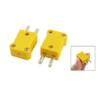 

2015 Hot 5 Pcs Flat Male 2-Pin K Type Thermocouple Wire Connector