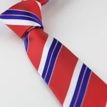 Мужские галстуки для костюма, дизайн, красные с синим/белым диагональные полосы шейный платок, тонкий галстук 7 см, платья, рубашки, свадебные Cravat Gravatas