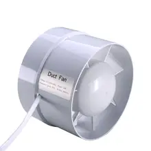 Ventilateur en ligne de 4 pouces, 220V, extracteur de conduit, de plafond, pour fournitures de salle de bain
