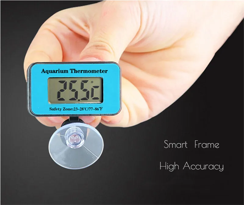 LCD Digital Fish Tank Aquarium Thermometer Submersible Water Temperature Meter Temperature Alarm01