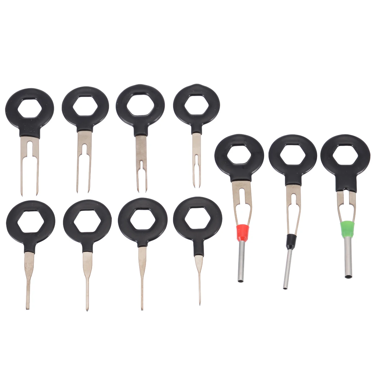 11x Car Removal Key Tool Electrical Terminal Wiring Crimp Connector Pin Remove Key Kit For CAR SUV Pickup Off-road Tool Durable