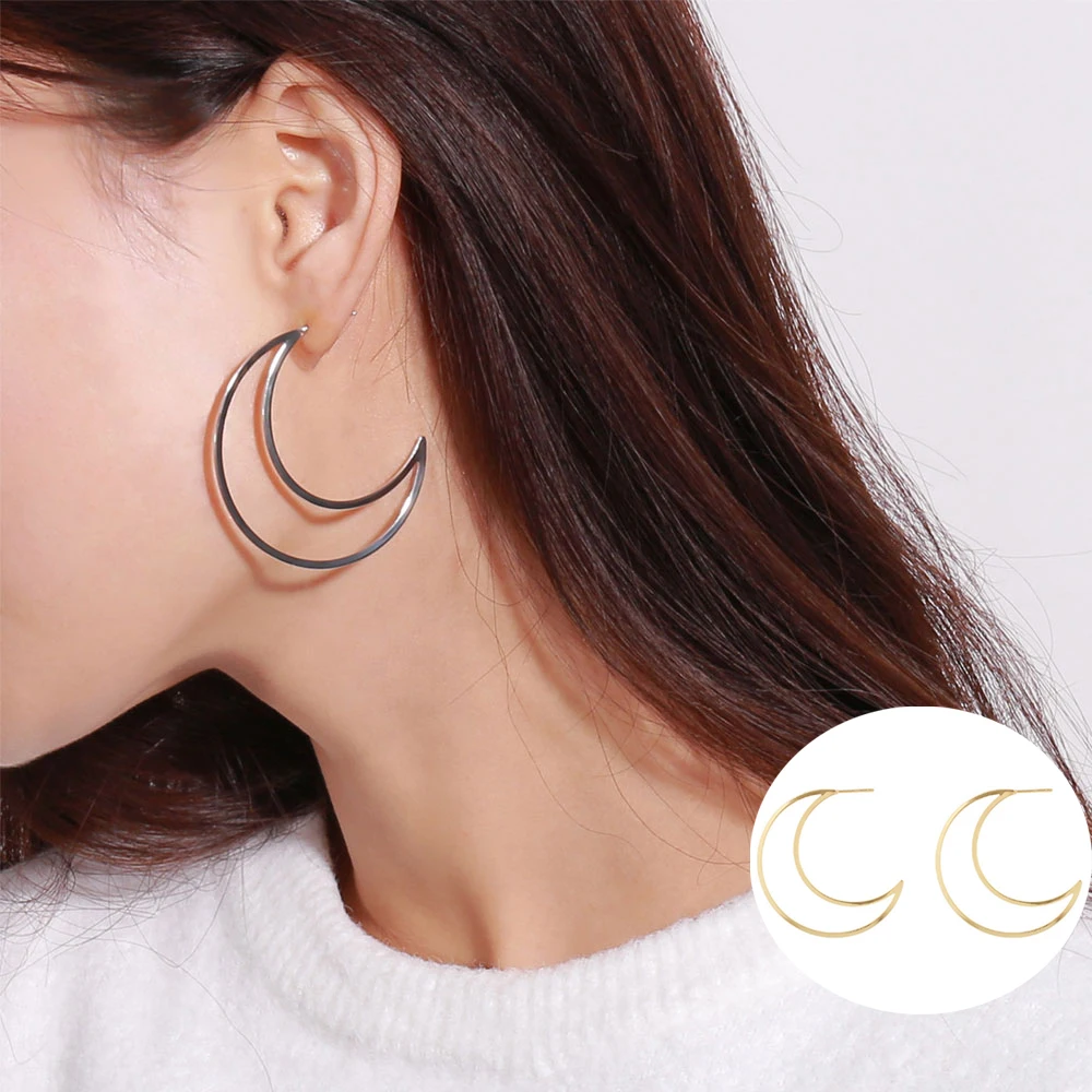 

1Pair Women Drop Stud Pierced Earrings Dangles Geometric Twist Winding for Wedding Prom Party