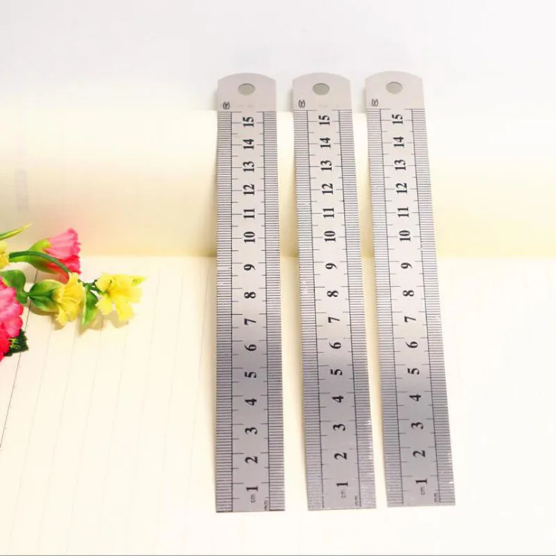 1-Pieces-New-Cute-Simpleness-Straight-Stainless-Steel-Tools-Drawing-Gift-Korean-Scholl-Office-15cm-Stationery (1)