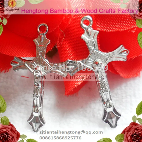 

Free shipping 80pcs/pack cheap one hole alloy rosary cross italy cross,religious alloy cross,crucifix special offer