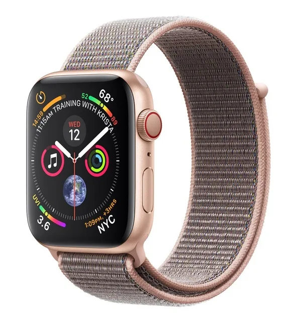 

Apple Watch Watch Series 4, OLED, Touchscreen, GPS (satellite), Mobile, 36.7 g, Gold