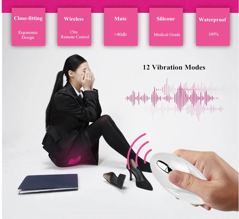 Vaginal Ball 12 Modes 15m Remote Control Invisible Egg Vibrator Geisha Ball Magnetic Vibrating Eggs Adult Sex toys for Women (12)