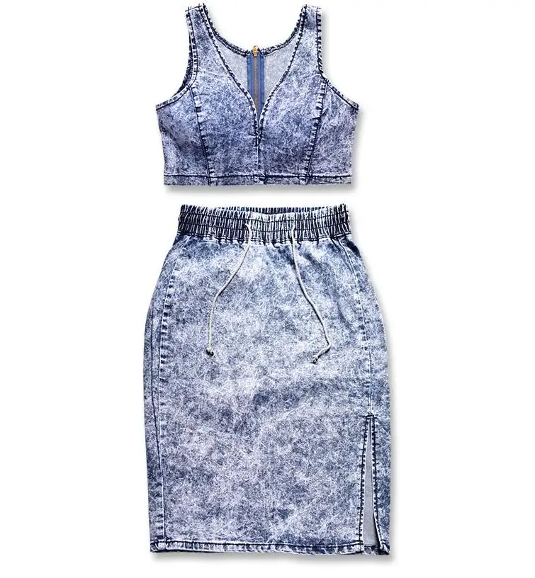 Buy 2017 New Women's Set Short Top And Skirt Lady Mini