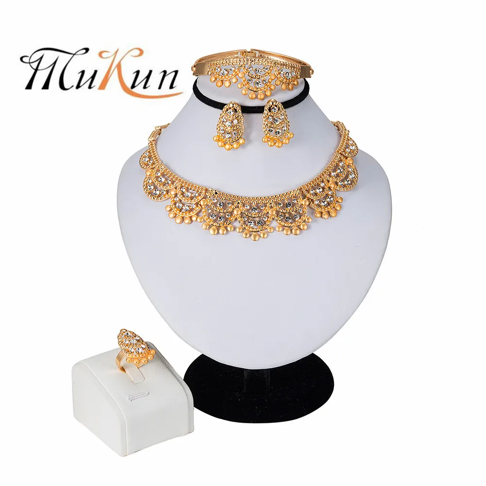 

MUKUN 2019 New Ethiopian Snail Desigh Jewelry Set Gold Color Africa Wedding/Middle East Turkey/Saudi Arabia Party Jewelry Gifts