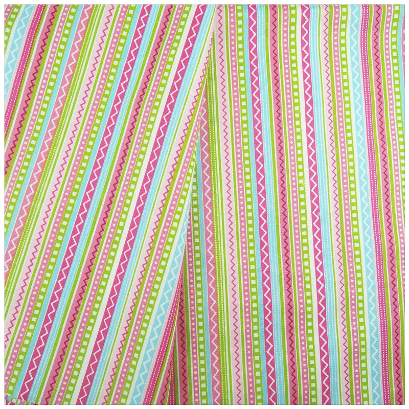 Хлопчатобумажная ткань Corlorful полоса печати стеганое постельное белье украшение ткань дом текстиль ткани Tecido Лоскутная швейная ткань Ремесленная