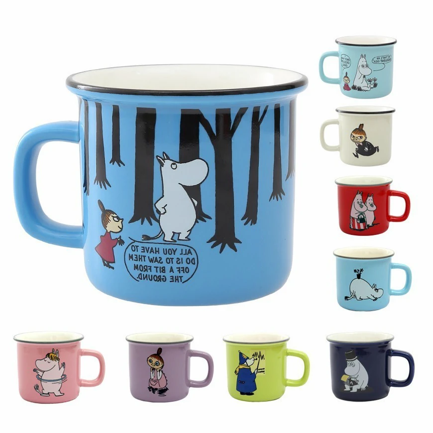 

9 Style Lovely Little My Moomin Cartoon Coffee Cup Mug Milk Tea Water Breakfast Copo Caneca Teacups Mini Cups Gifts For Lover
