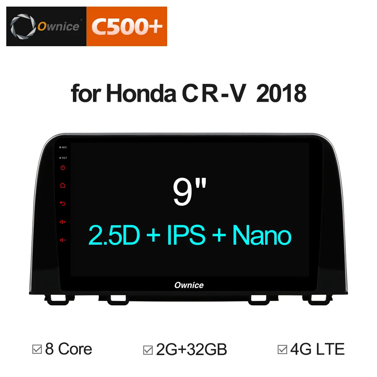 

Ownice C500+ G10 Android 8.1 car DVD octa Core IPS screen multimedia player for honda CR-V 2017 2018 2019 head units gps 4G LTE