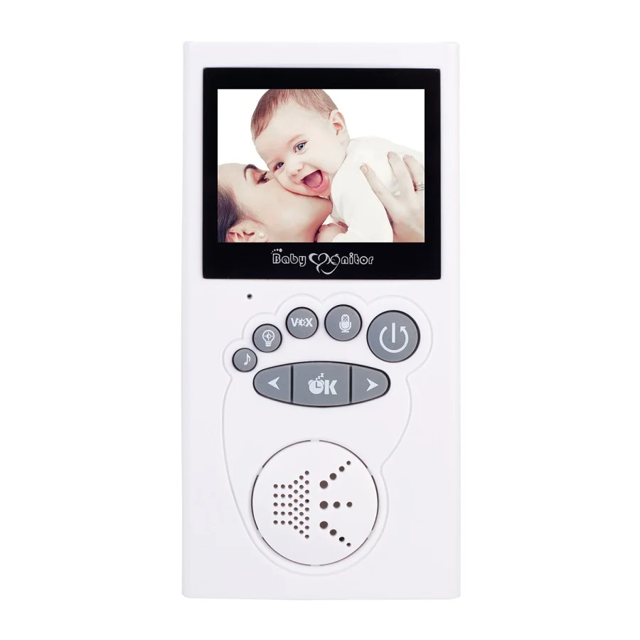 Babykam niania elektroniczna z kamer cry baby 2,4 дюймов ЖК дисплей ИК Ночное Видение температура мониторы колыбельные VOX niania kamera