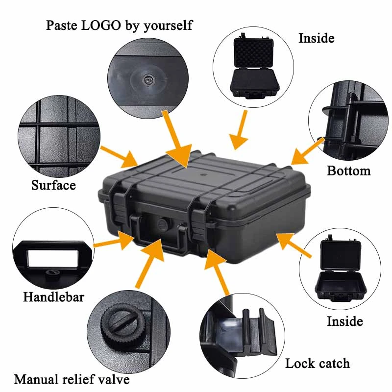 Outdoor Abs Waterproof Drying Box Safety-Equipment Box Portable Outdoor Survival Toolbox Dustproof And Explosion-Proof Collisi