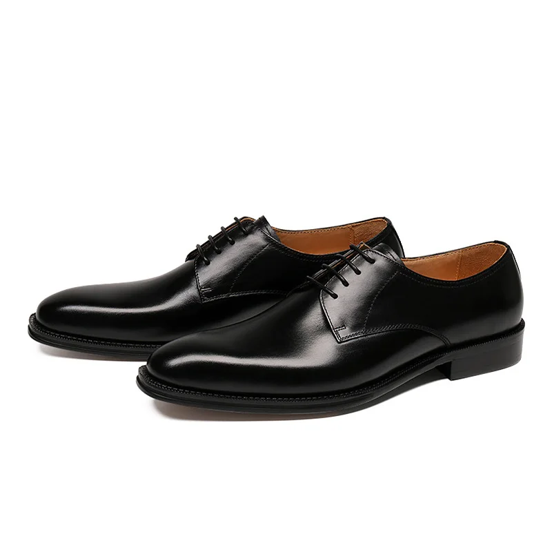 

MYCOLEN 2019 Men British Leather Shoes New Listing Men Dress Shoes Pointed Wedding Shoes Pointed Toe Men Shoes Zapato Hombre