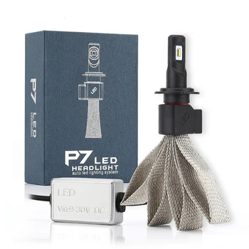 

2 X H1 Car Headlight Bulb P7 LED 30W 4800LM 9V-30V IP68 Waterproof 6000K Cold White Purple Copper 360 Degree Beam for ALL IN ONE