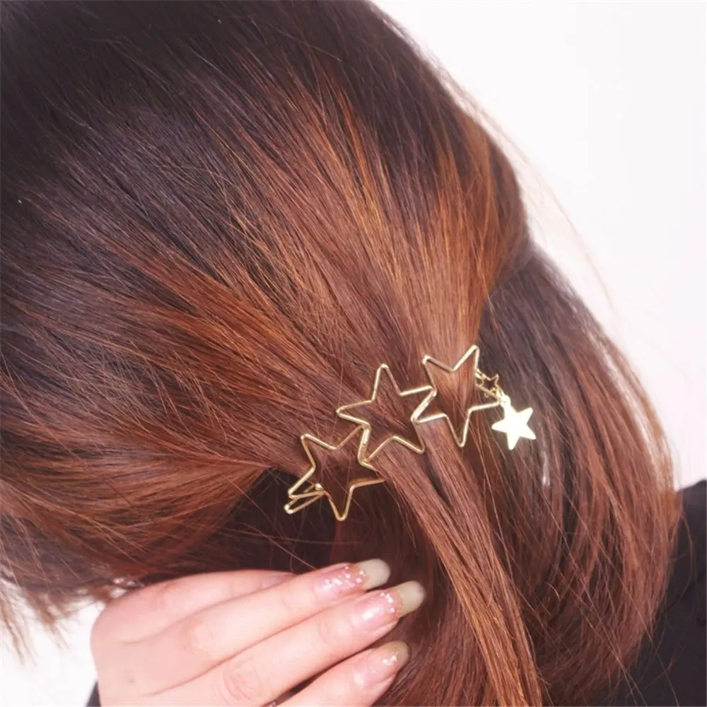 Женские популярные уникальные стильные шпильки, полые кисточки в виде звезд, заколки для волос с орнаментом, новые высококачественные аксессуары для волос Hearwear