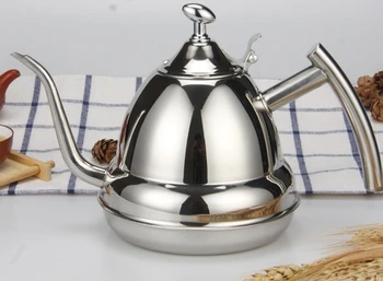 

1.2L Lovely Long Mouth Design Water Kettle 304 Stainless Steel High Grade Tea Pot Induction Use Tea Kettle Free Shipping