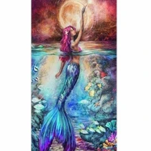 5D Diamond Embroidery Painting Mermaid Cross Stitch Diy Craft Home Office Decor