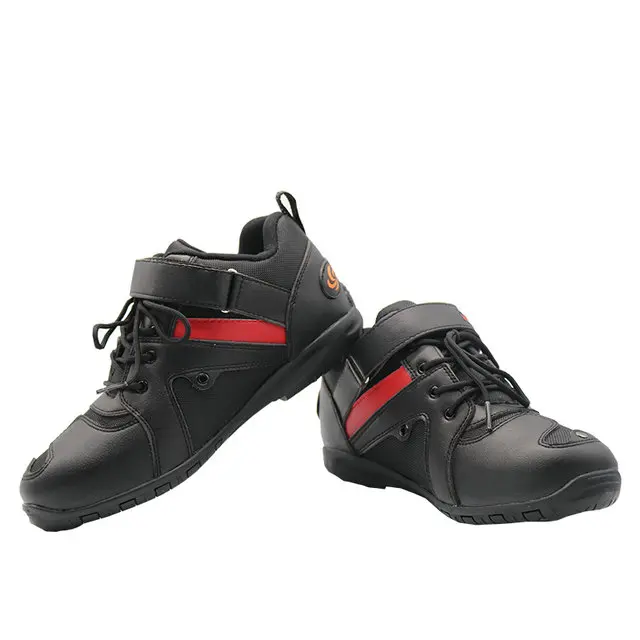 Мотоциклетные ботинки для верховой езды; обувь для мотокросса; Botas Moto Motoqueiro Motocicleta Botte Botas Para; Мужская обувь для верховой езды - Цвет: black