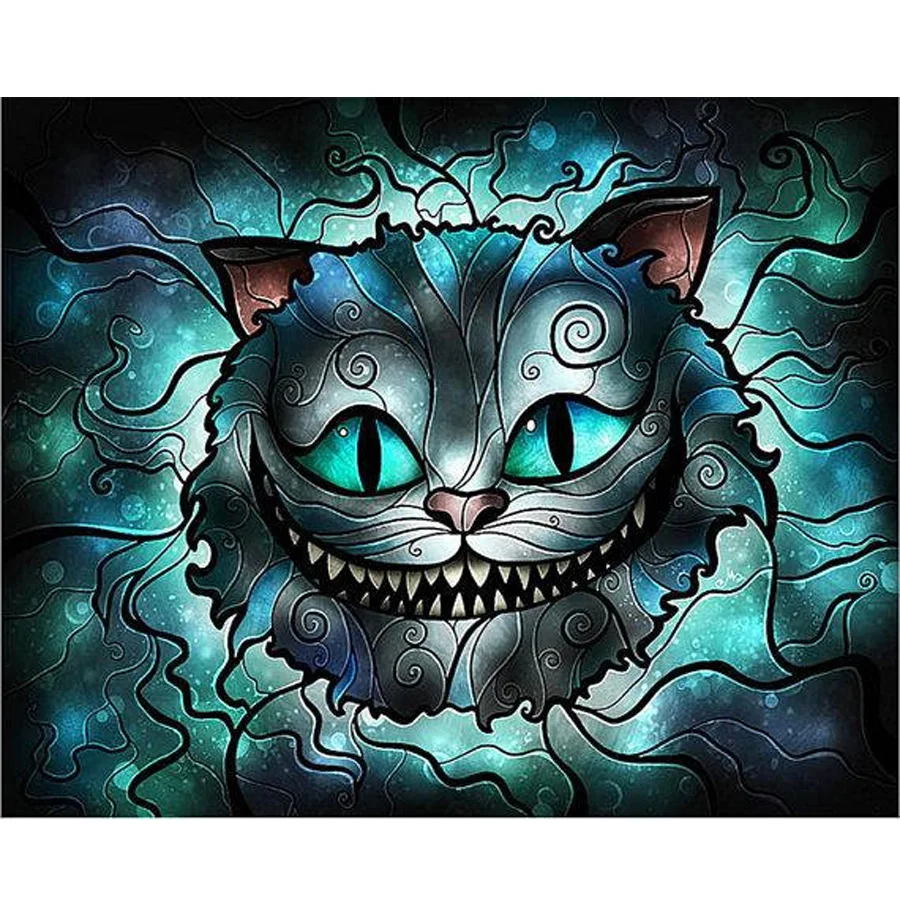 5D-DIY-Diamond-Embroidery-sale-Alice-black-cat-3d-Picture-Full-Diamond-Painting-Cross-Stitch-3D (2)