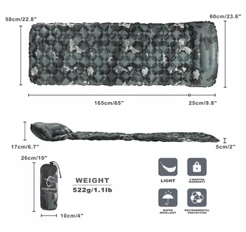 HitorHike Inflatable Sleeping Mat With Pillow 2
