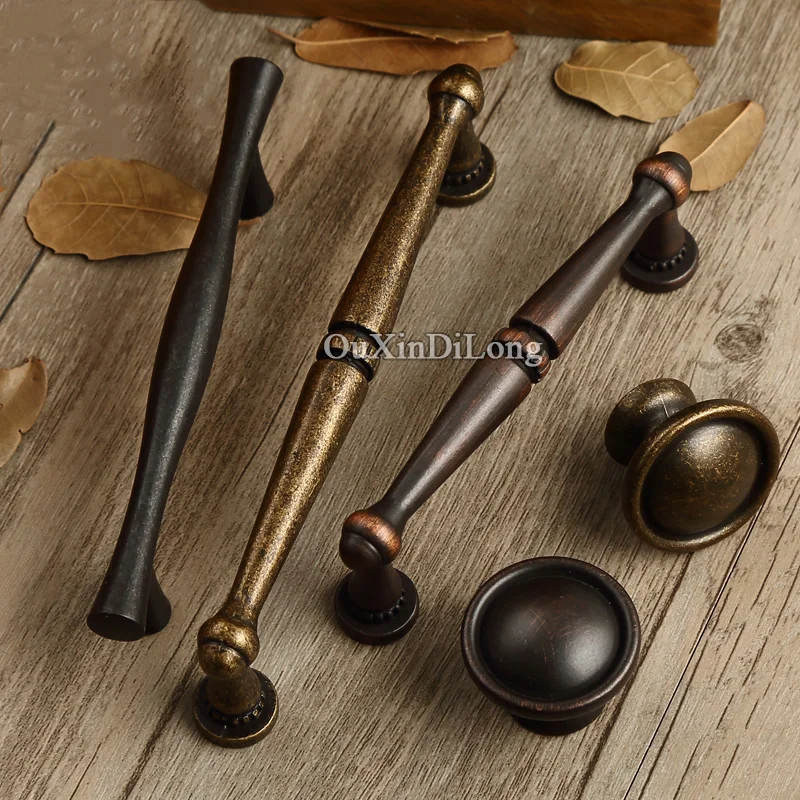 

Top Designed 10PCS European Antique Kitchen Door Furniture Handles Cupboard Wardrobe Drawer Dresser Cabinet Pulls Handles&Knobs