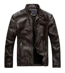2019 Новое поступление мужская мотоциклетная Повседневная знаменитая дизайнерская зимняя мужская куртка из искусственной кожи пальто