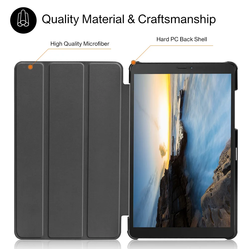 Cover Case for Samsung Galaxy Tab A 8.0 2019 Folio Stand Cover Shell for Samsung Galaxy Tab A 8.0 SM-T290 T295  T297+ free gifts
