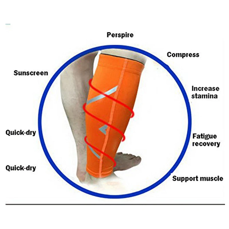 1 шт голени Компрессионные рукава для мужчин и женщин ноги и голени Компрессионные рукава для бегунов велосипедист-голень шина крови