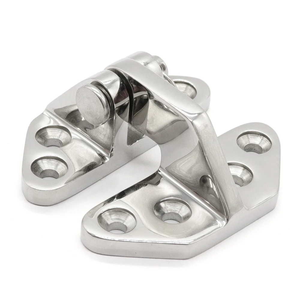 JR Products 31102-A Polar White Large Key Lock Multi-Purpose//Fuel Hatch with Slant Back