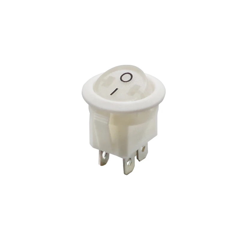 

5PCS KCD1-224N High Power Copper Foot Upper Circle and Lower Circle Switch Four Foot Warping Power Supply Switch