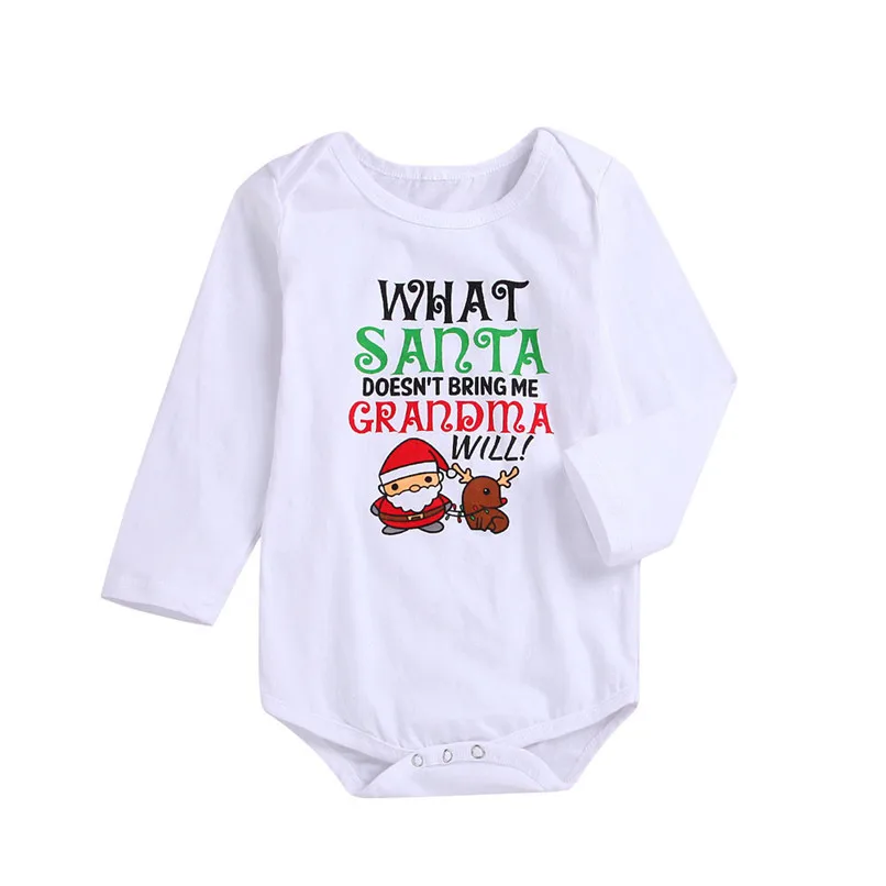 

Christmas Babys Clothes Toddler Infant Baby Boys Girls Long Sleeve Letter Printed Jumpsuit Romper Clothes Baby Boys Romper #BL0