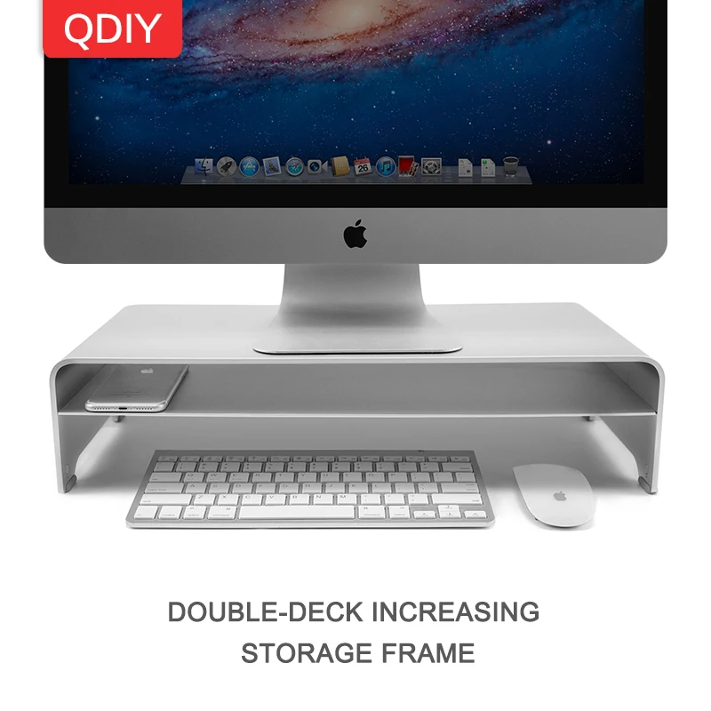 QDIY компьютерный монитор увеличивающая рамка алюминиевый сплав кронштейн IMAC