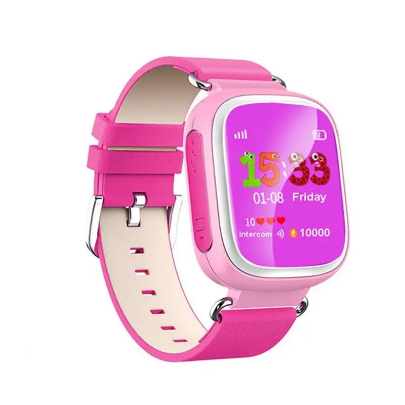 

2016 Kid GPS Smart Watch Wristwatch SOS Call Location Device Tracker for Kid Safe Anti Lost Monitor Baby Gift Q80 PK Q50 Q60