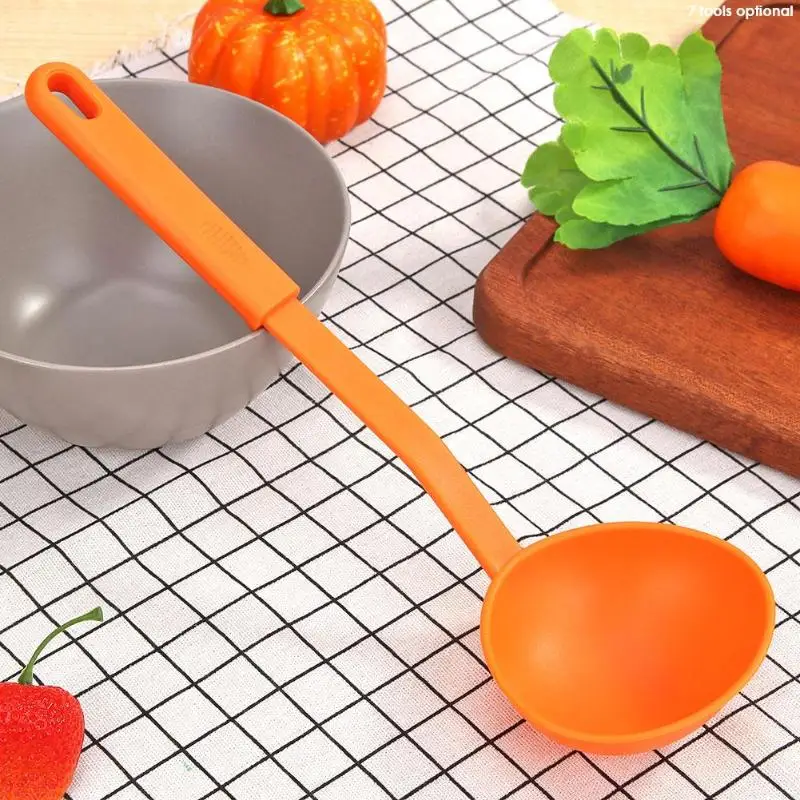Антипригарная силиконовая кухонная утварь кухонная посуда кулинарная ложка посуда с ручкой из нержавеющей стали дизайн крючка с отверстием легко чистить