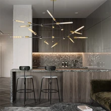 Ретро Железный арт люстра освещение скандинавские простые промышленные филиалы люстры Декор лампы Ресторан гостиная современные люстры