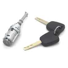 Передний левый правый дверной замок бочка для CITROEN C2 C3 C4 2002-2011 LS6000 с 2 ключами