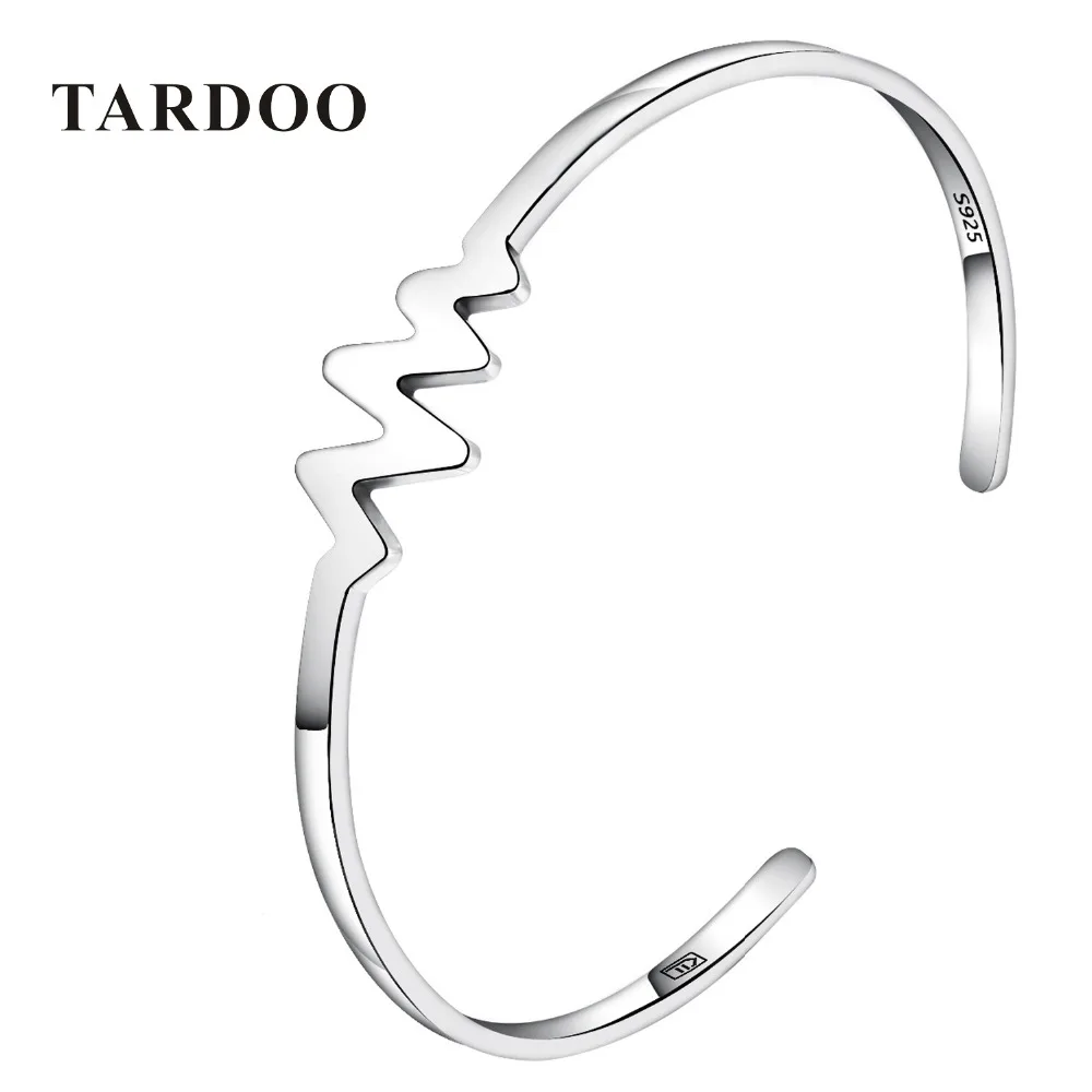 

Tardoo Original 925 Sterling Silver Cuff Bangles&Bracelet for Women With Anomaly Shape Best Gift for Mother 2017
