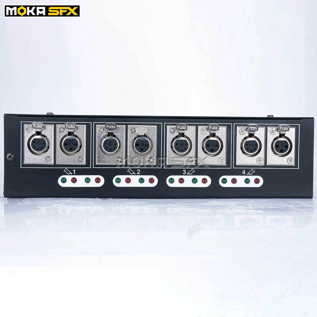 Мини DMX512 сплиттер 4-полосный ступенчатый регулятор освещения DJ освещение сплиттер 4 выхода простой контроль сплиттер освещение шоу оборудование