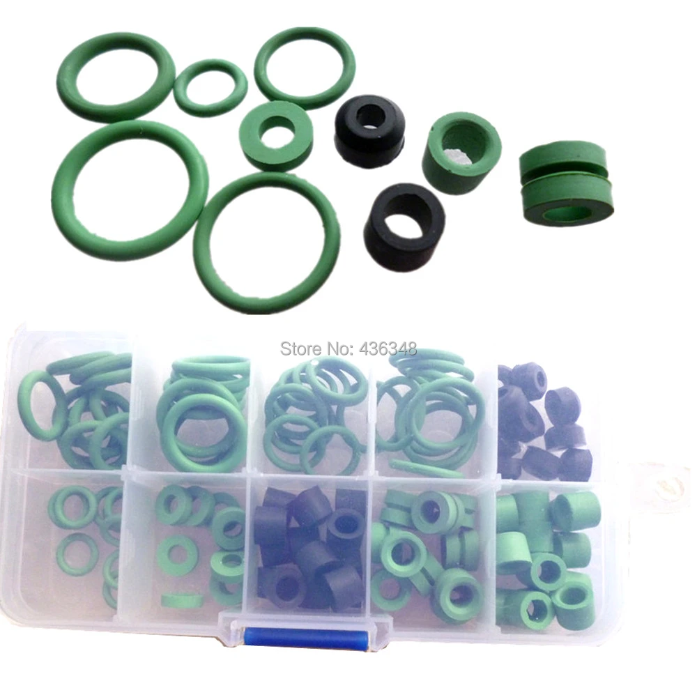 10 Arten O Ring Der Automotive Klimaanlage Rohr Werkzeuge Stecker Dichtung Ring R134a O Ring Kit Gummi Kreis Kombination Box Box Level Ring Box Woodbox Jokes Aliexpress