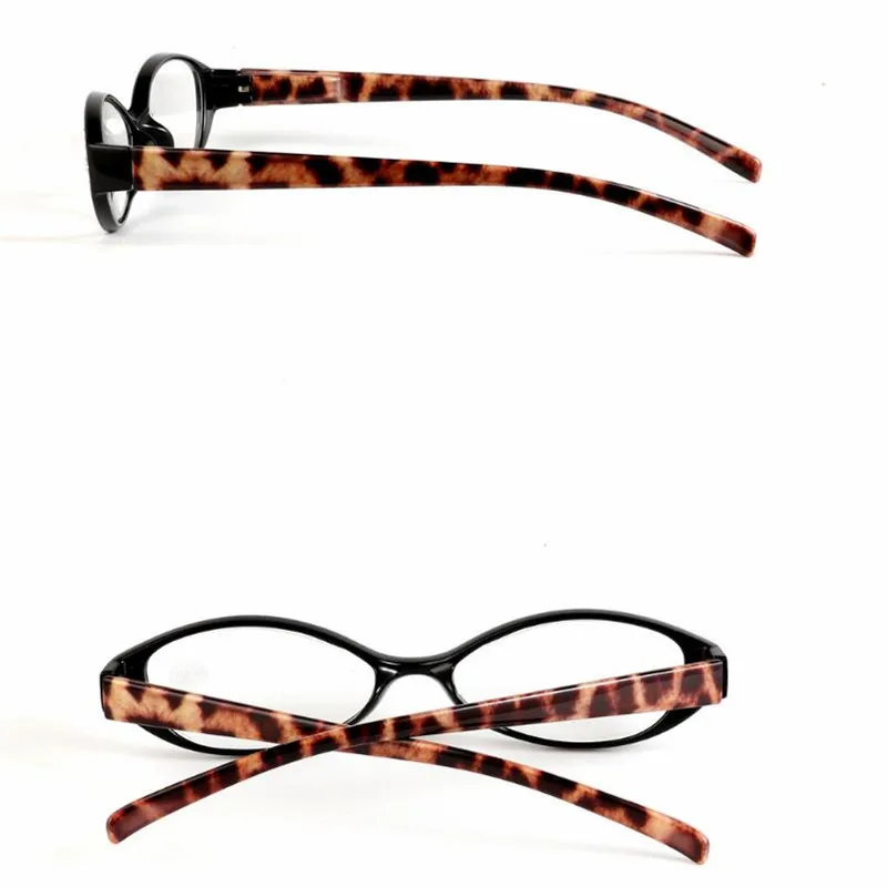 Новинка, женские очки для чтения с леопардовым принтом, кошачий глаз, бриллиант, декоративная пластиковая оправа для очков, для женщин, Пресбиопия 1,0-3,5 R060