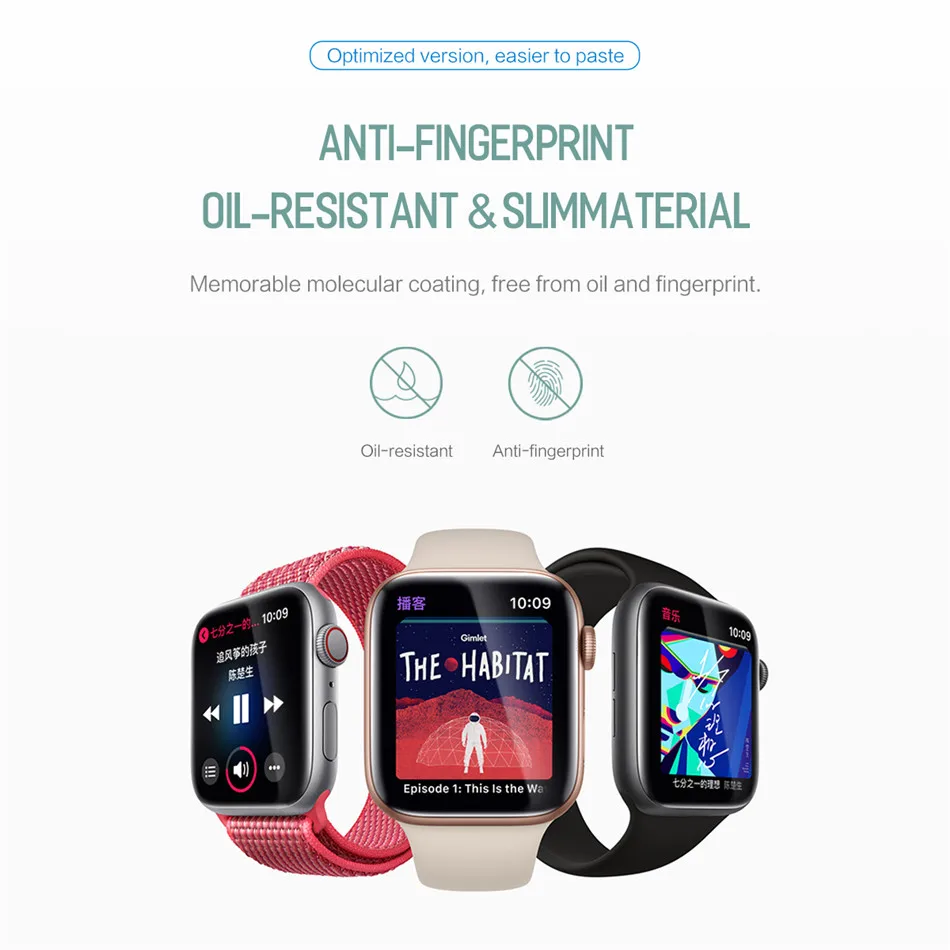 Rock 0.4mm Hydrogel Screen Protectors for iWatch Serise 409
